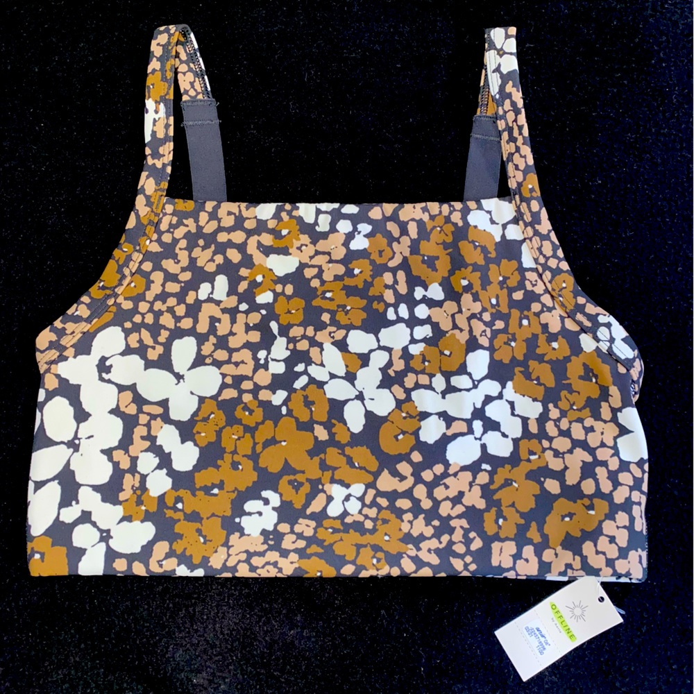 OFFLINE Printed Square Neck Sports Bra